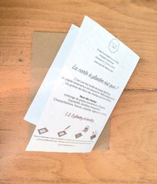 Karta do sadzenia z okazji urodzin korona miedź i kwiaty