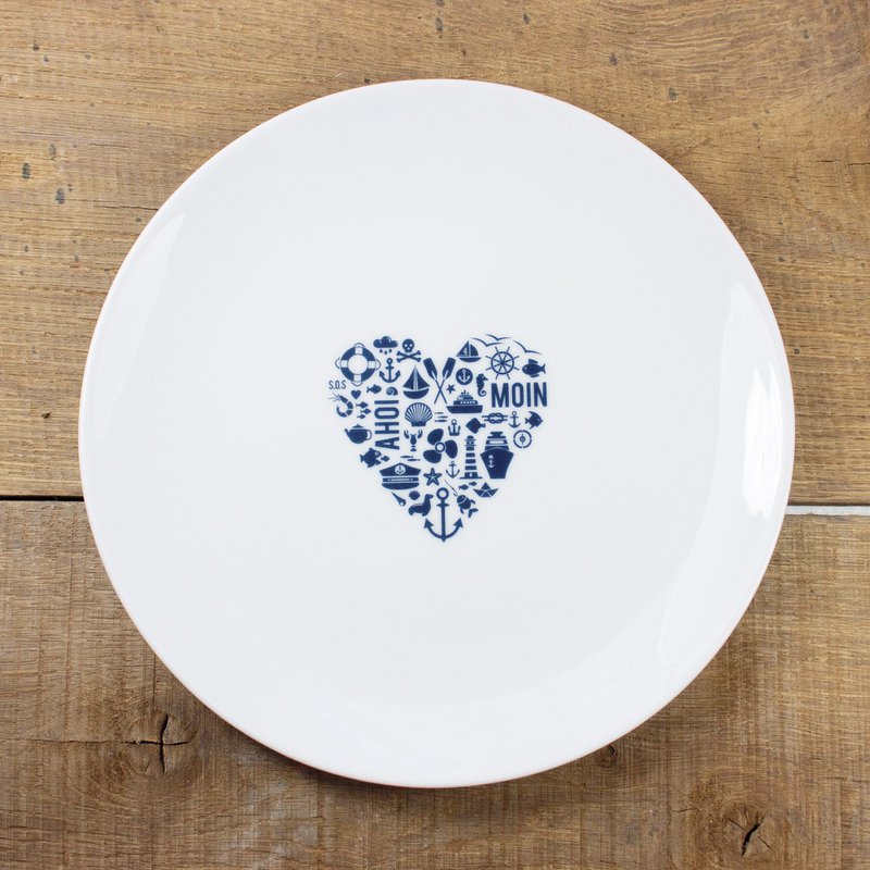 Piatto in porcellana nordica di Heart