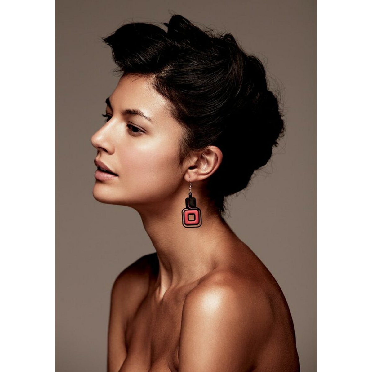 Pendientes Pitágoros Rojo
