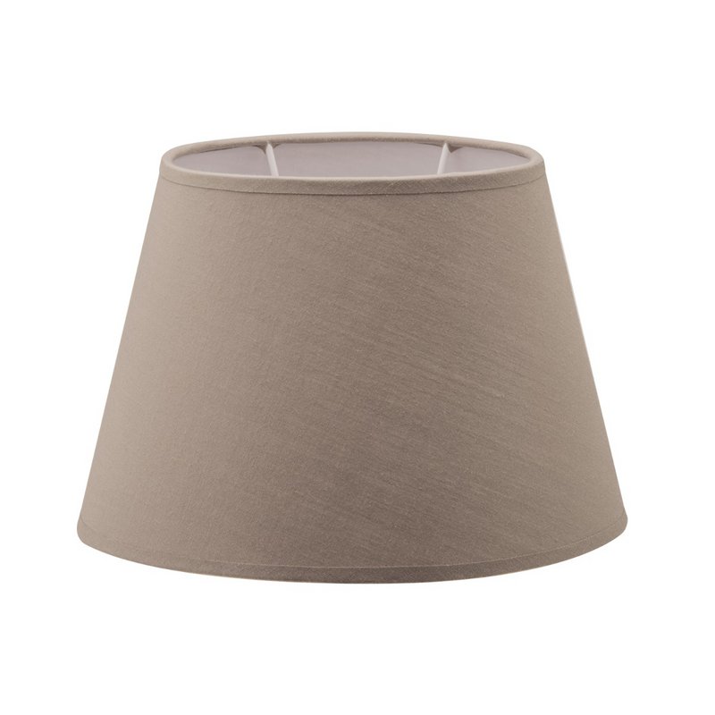 Home Sweet Home Largo oval fabric lampshade - taupe