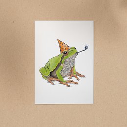 POSTKORT | Frog Fred - Fest
