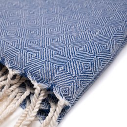 Fine Fabric Shawl Scarf Zarif | Blue
