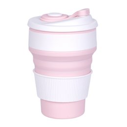 FOLDABLE SILICONE COFFEE CUP PINK HF