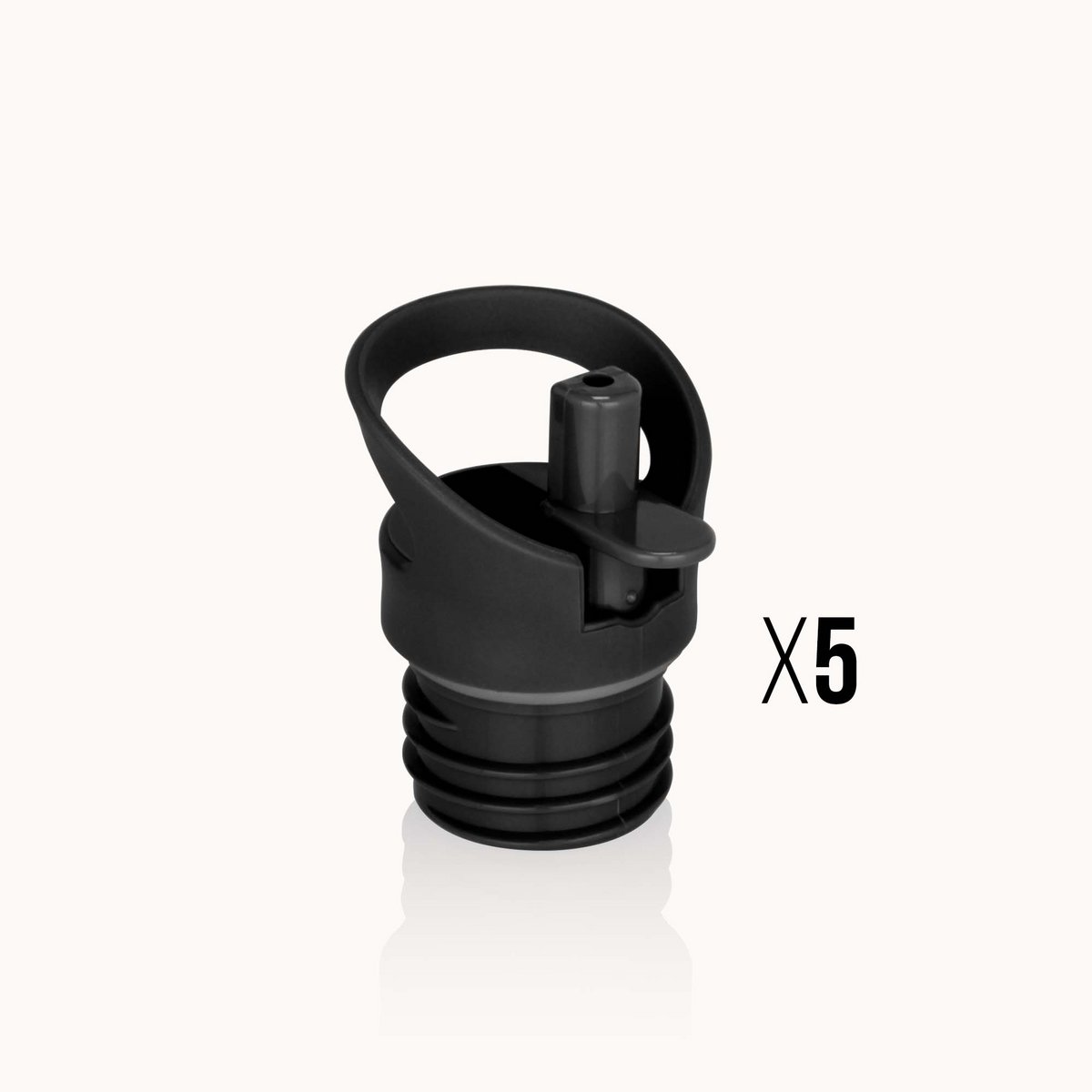 Gaspajoe black Sport cap for GROOVY, SPORTY or LOOPY water bottles