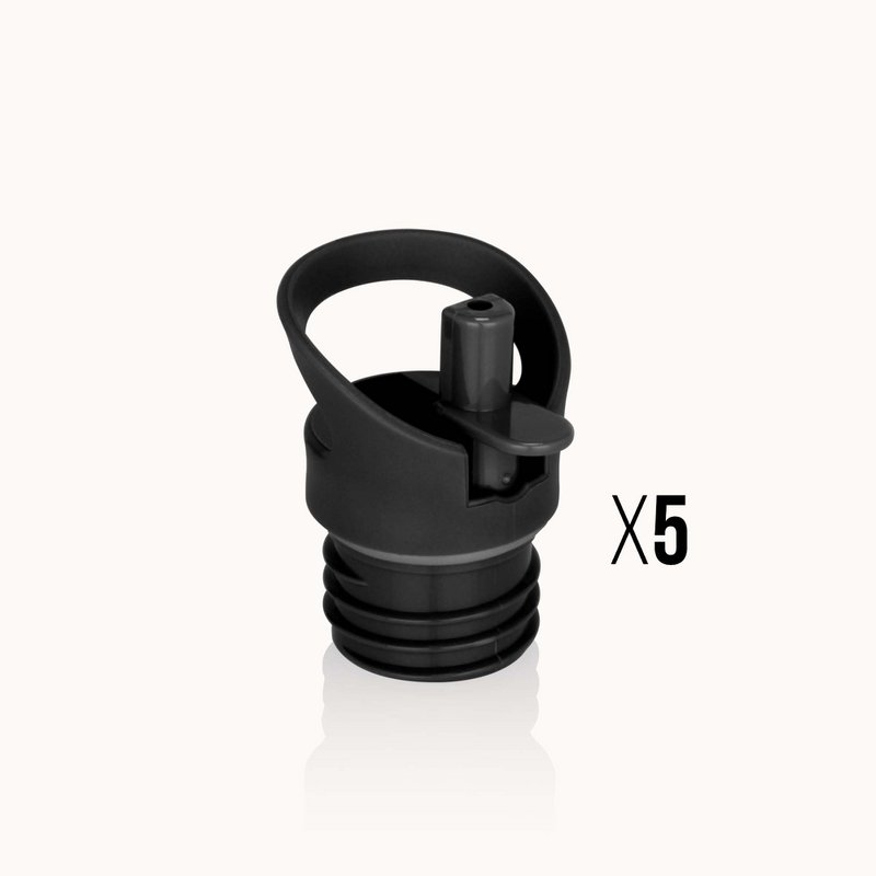 Tapón deportivo negro Gaspajoe para botellas de agua GROOVY, SPORTY o LOOPY