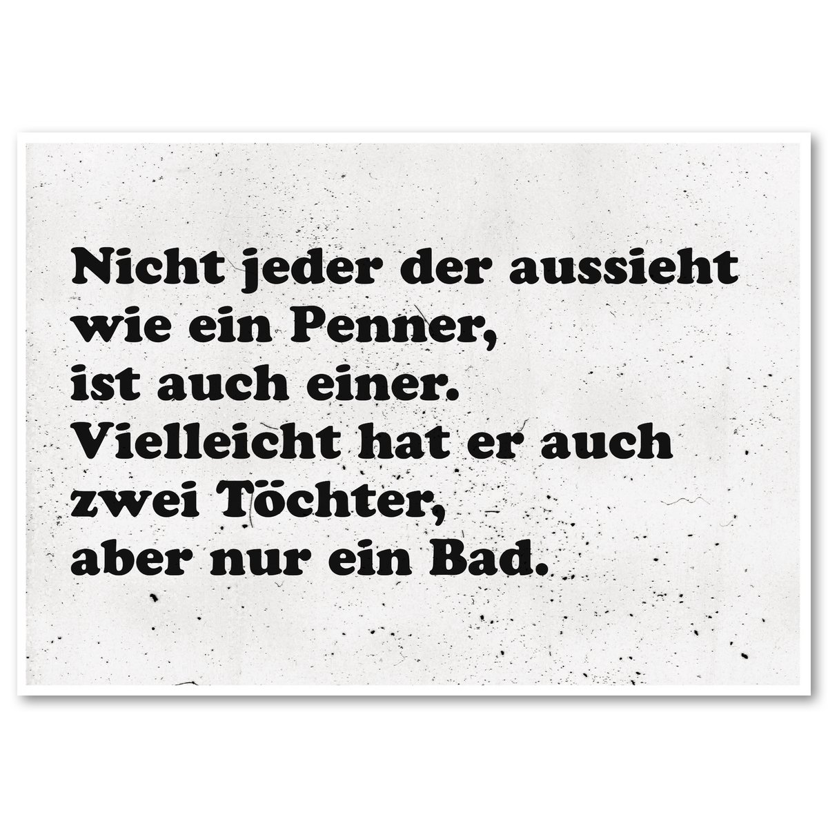Postkarte "Penner"