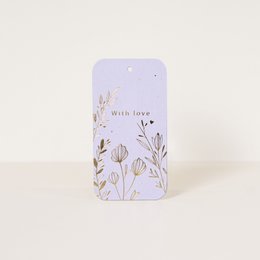 Label Botanical flowers