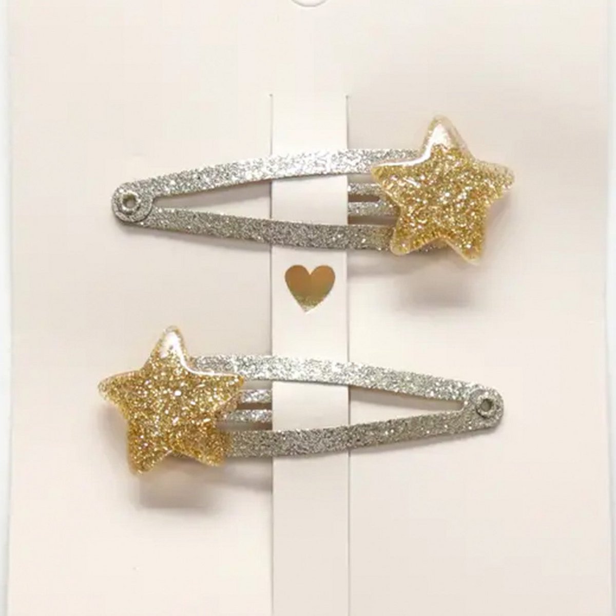 Hair clips - Gold Stars