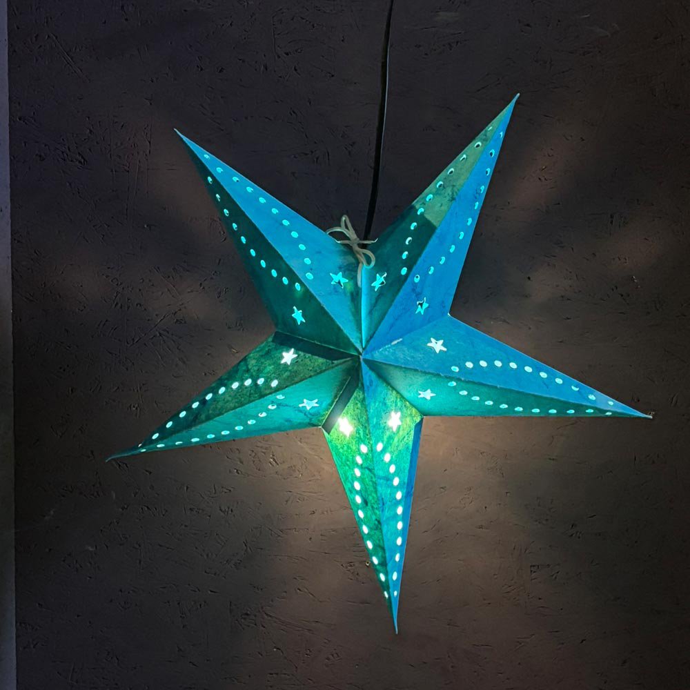 Paper star jasper mini turquoise