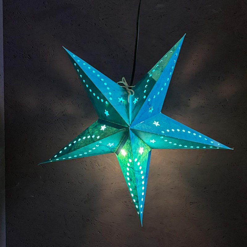 Paper star jasper mini turquoise