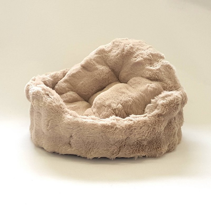 Hundekörbchen Nomi Kunstfell gravel