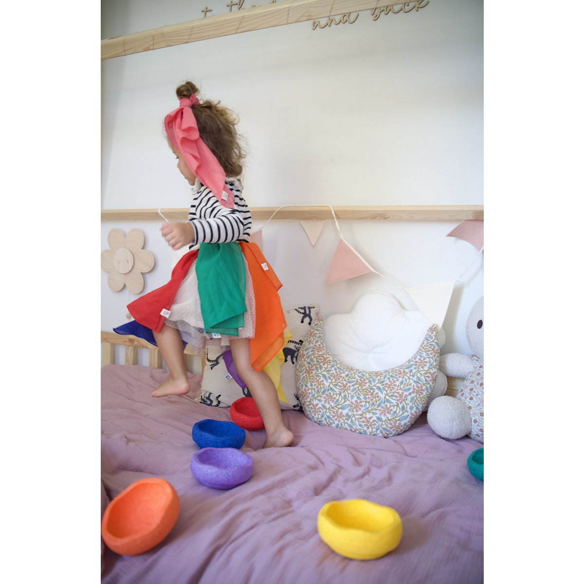 Play scarf play cotton 75x75 1 pcs spieltuch speeldoek speelkatoen