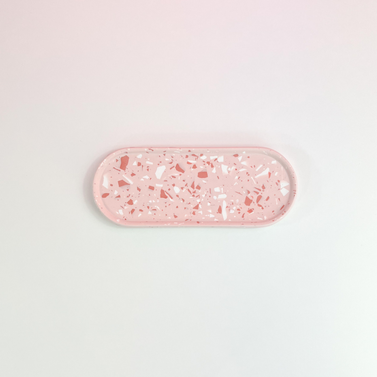 Ovaal Dienblad • LENGJA S • Blush Terrazzo