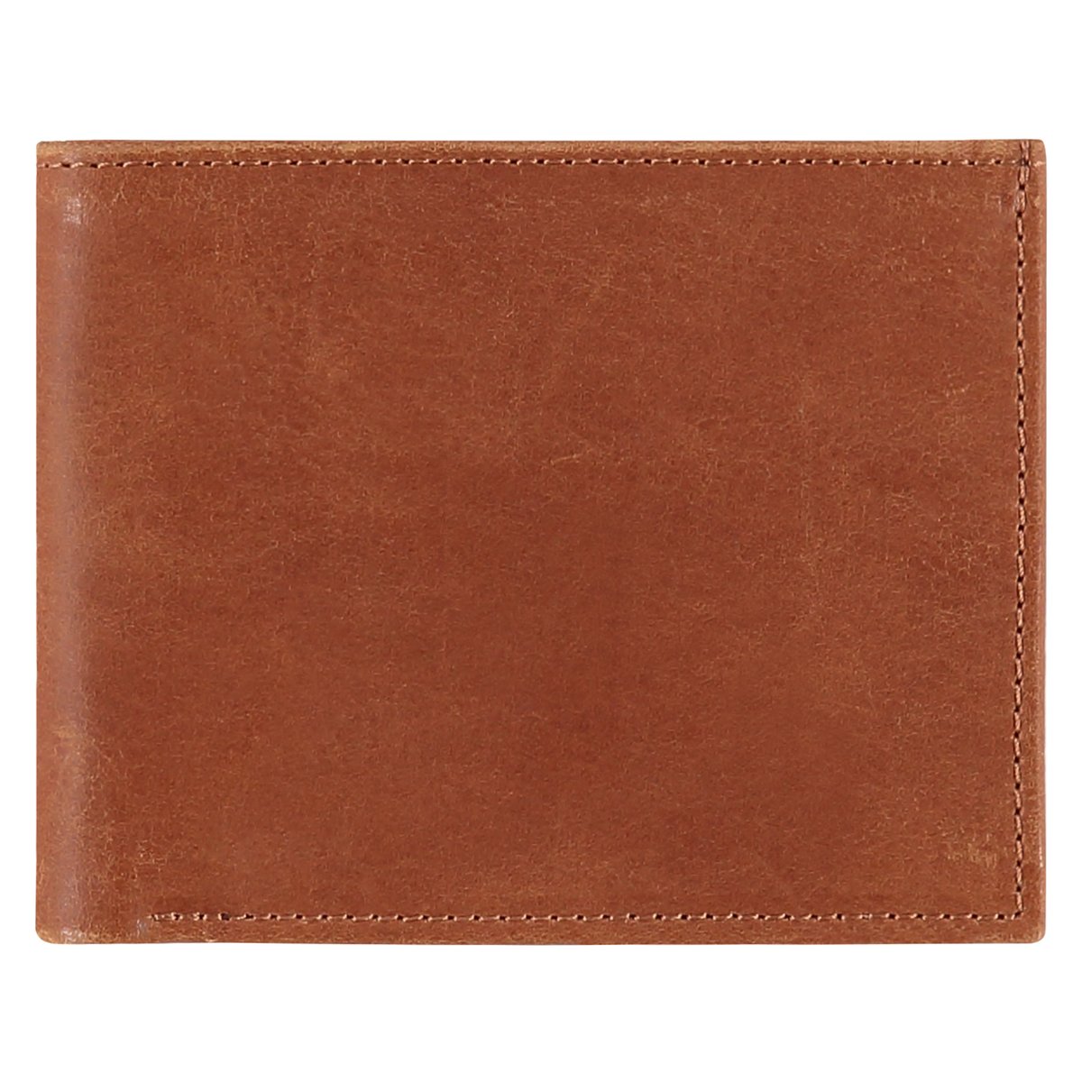 Cartera de piel - marrón coñac