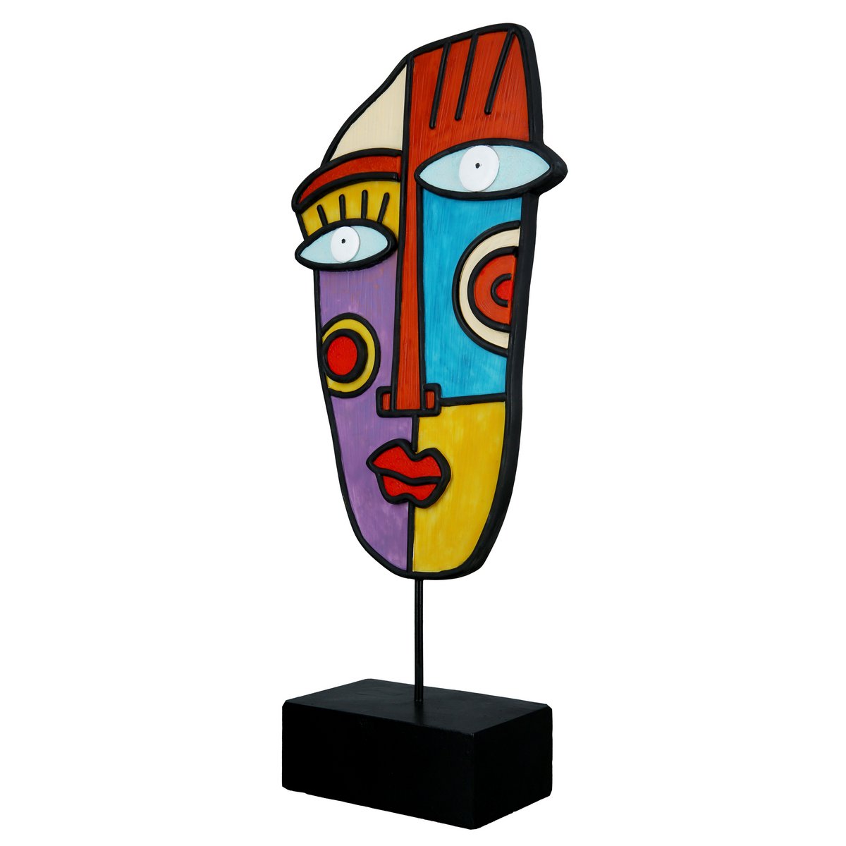 Poly sculpture face "Abstract" VE 2 so
