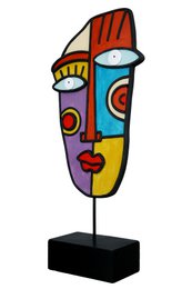 Poly skulptur ansigt "Abstract" VE 2 så