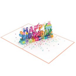 Carte pop-up joyeux anniversaire