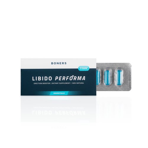 Boners - Pastillas para la erección Libido Performa - Paquete de 5