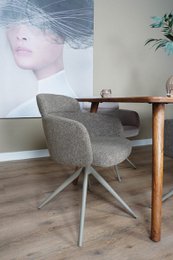 Spisestuestol Chase - Bouclé - Brown