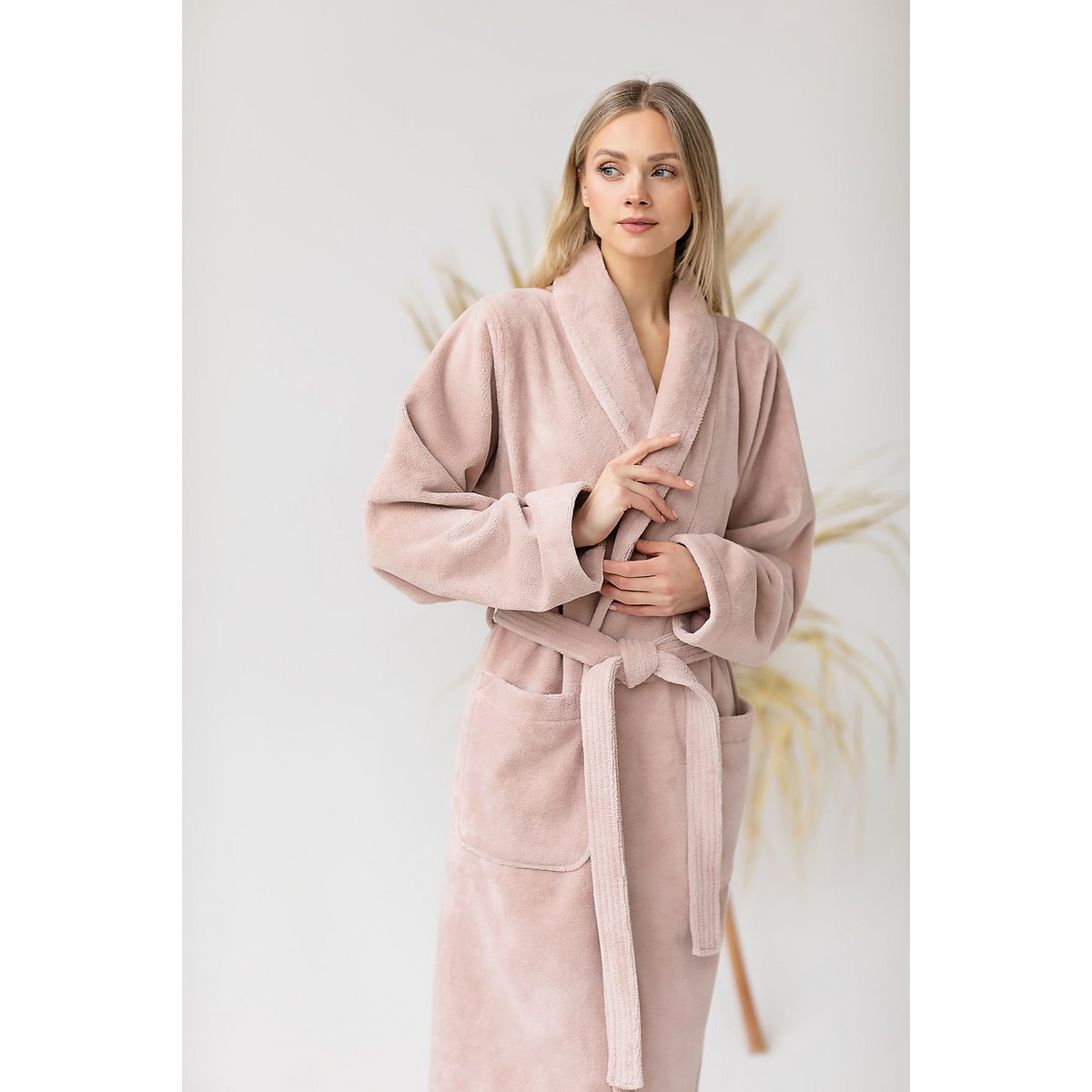Teddy Bathrobe Misty Pink