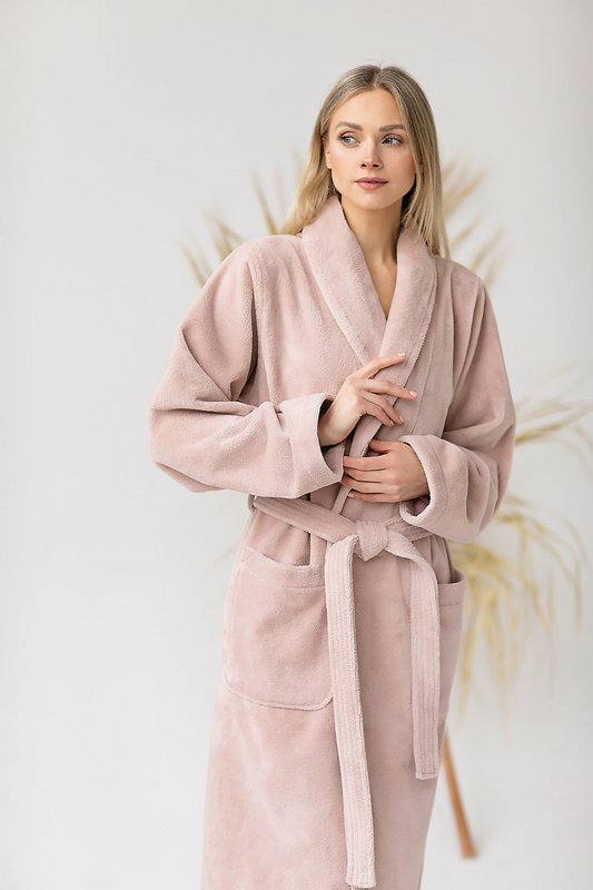 Teddy Bathrobe Misty Pink