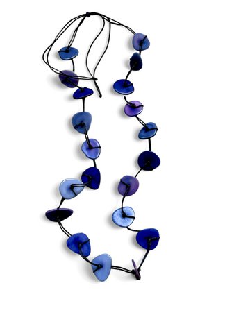 Tagua ketting Sueltas Purple sensation