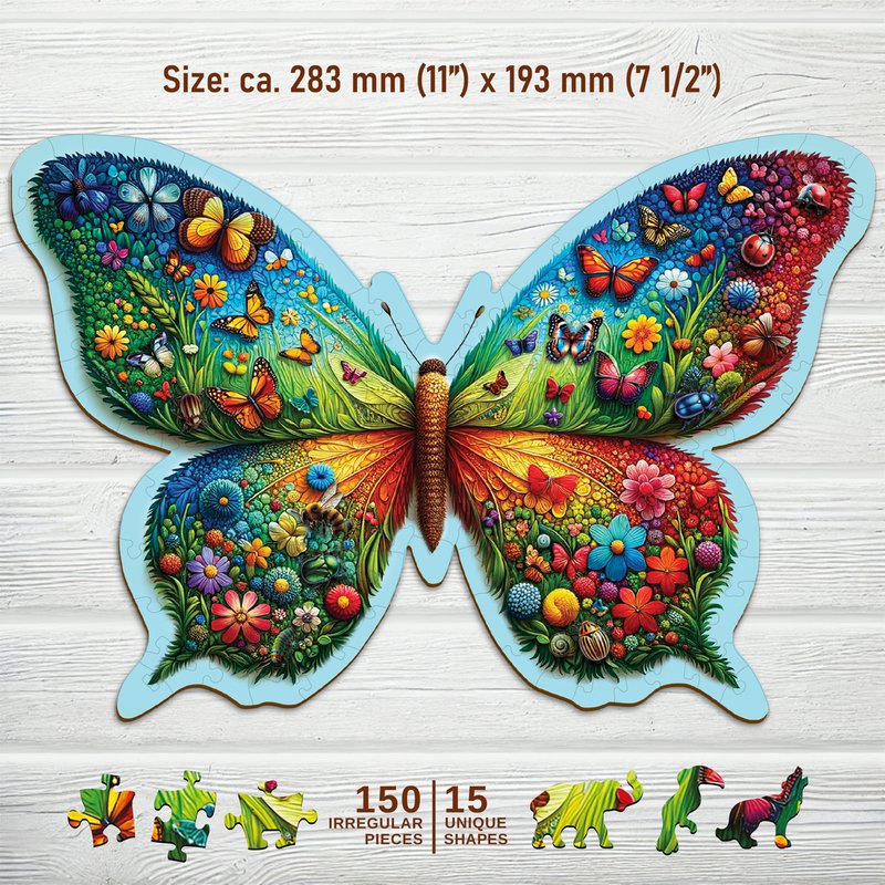 Puzzel - Buntes Schmetterling