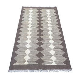 Alfombra Kilim moderna cielo pálido