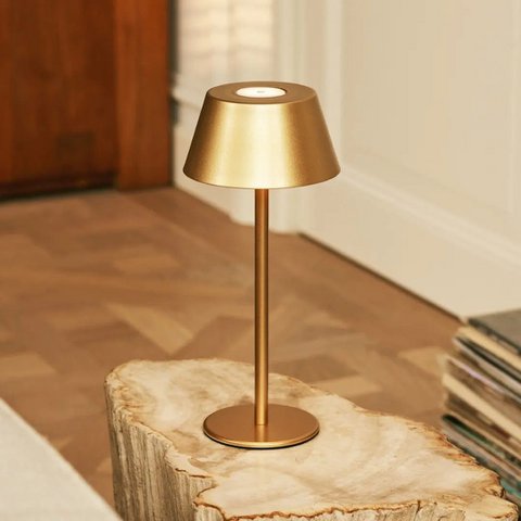 Milou Gold Rechargeable Table Lamp