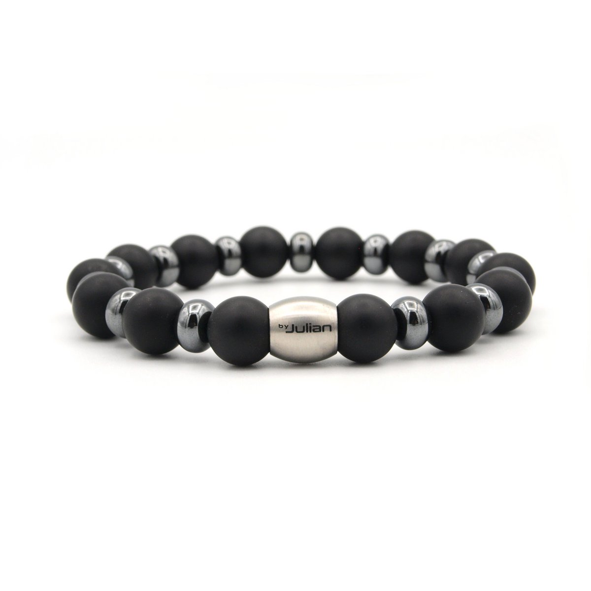 armband Umi hematiet matte onyx (10mm)