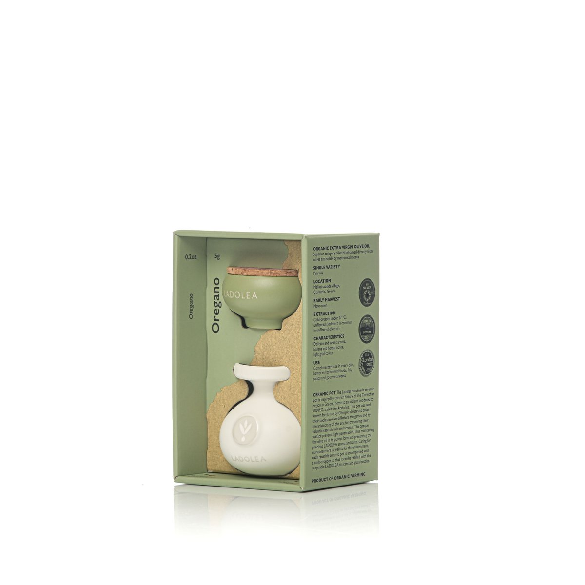 Orégano (5G) y aceite de oliva virgen extra orgánico (80 ml)