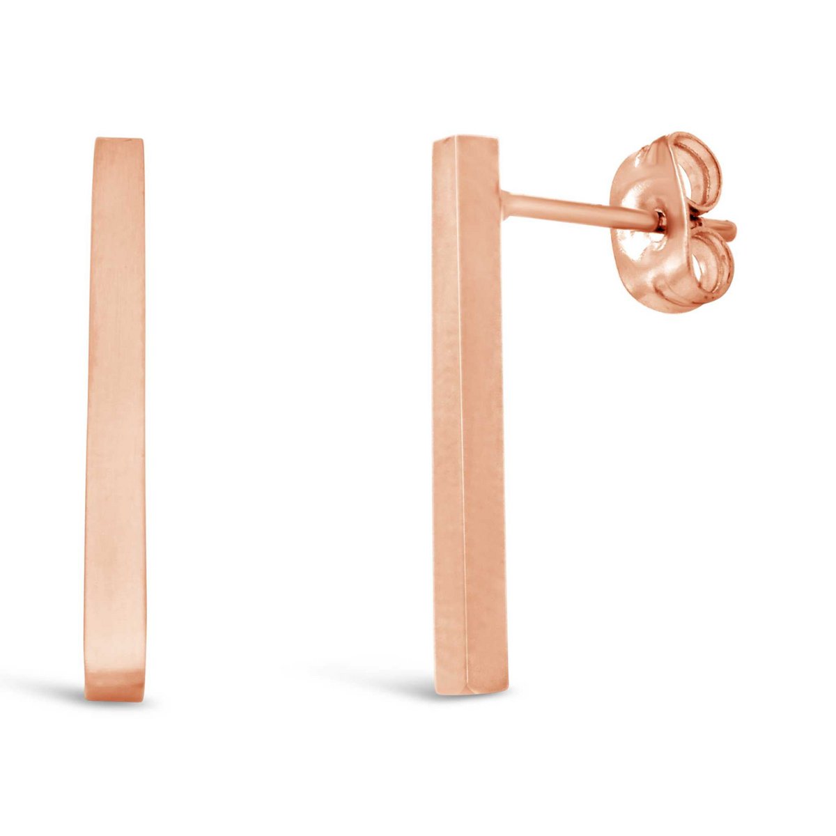 Ohrstecker „Matte Square Bar“