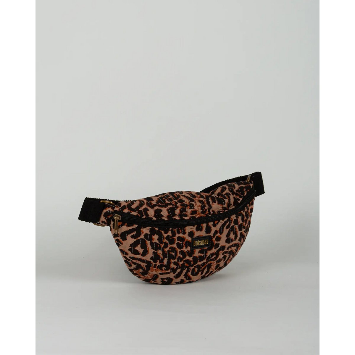 Le sac banane matelassé Léopard marron