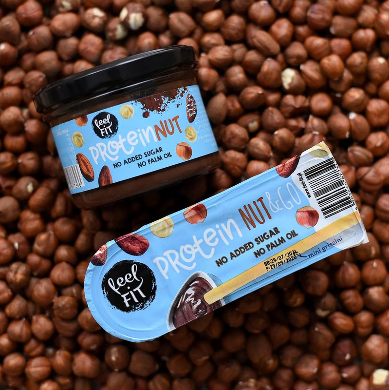 Feel FIT Eiwitnoot & mini grissini 15% Eiwitsnack