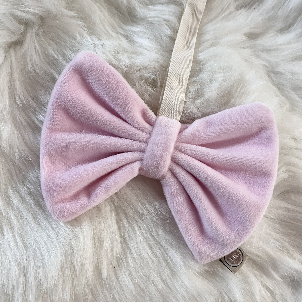 Suttekludsløjfe - lys pink