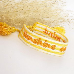 Gewebtes Armband Sunshine on my mind