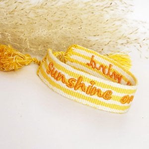 Gewebtes Armband Sunshine on my mind