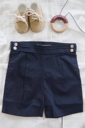 Bermuda elasticizzati - Blu navy
