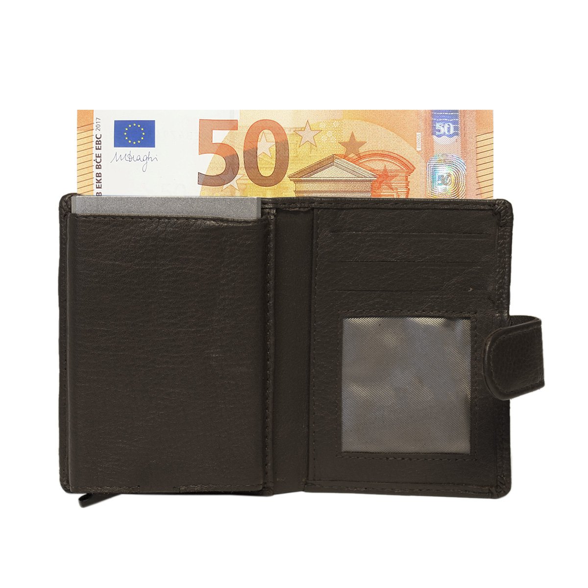 Cardprotector - Miniwallet - Mini wallet - Leather card holder leather - Credit card holder In 11 Colors