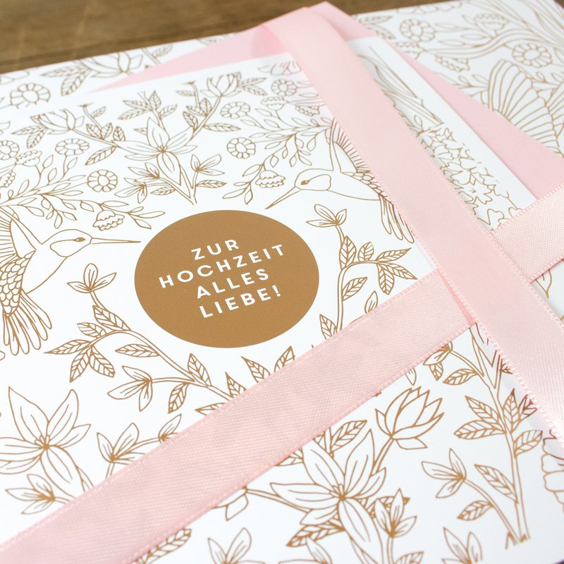 Carte de voeux pour le mariage