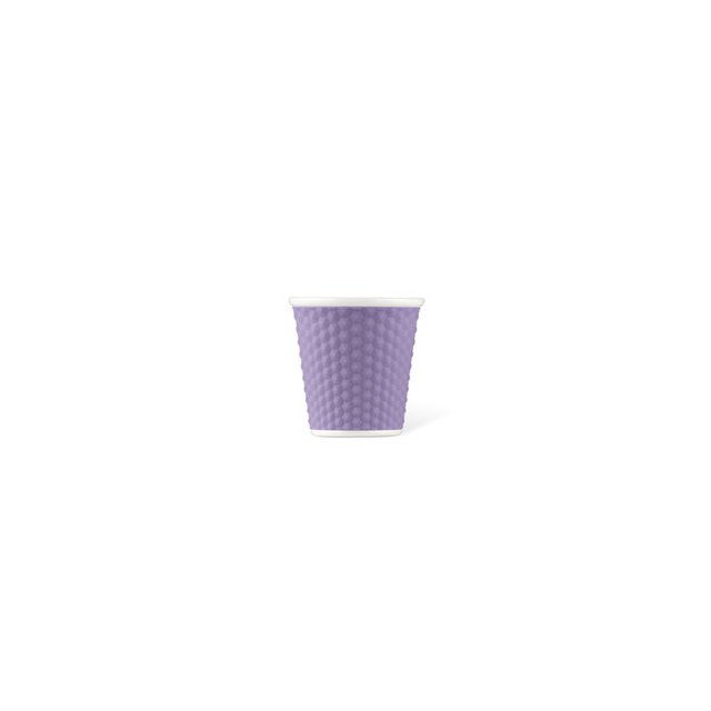 Tasse en porcelaine LAMPE 80 ml avec silicone. saisir le miel. Violette Parme