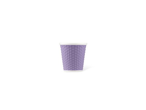 Cup porcelain LAMP 80 ml with silicone. grip honey. Violet Parme