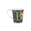 Mug Alphabet Floral Fantasy Vert - H - 350ml