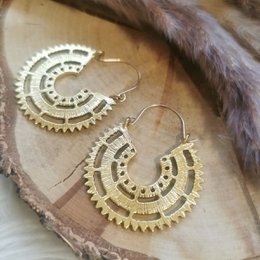 Pendientes Yazzman Boho - Oro Vintage