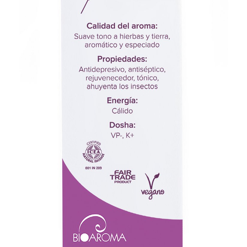 Gecertificeerde biologische BioAroma Patchouli wierook. Ayurveda. Eerlijke handel. Zero waste. 12 staven.