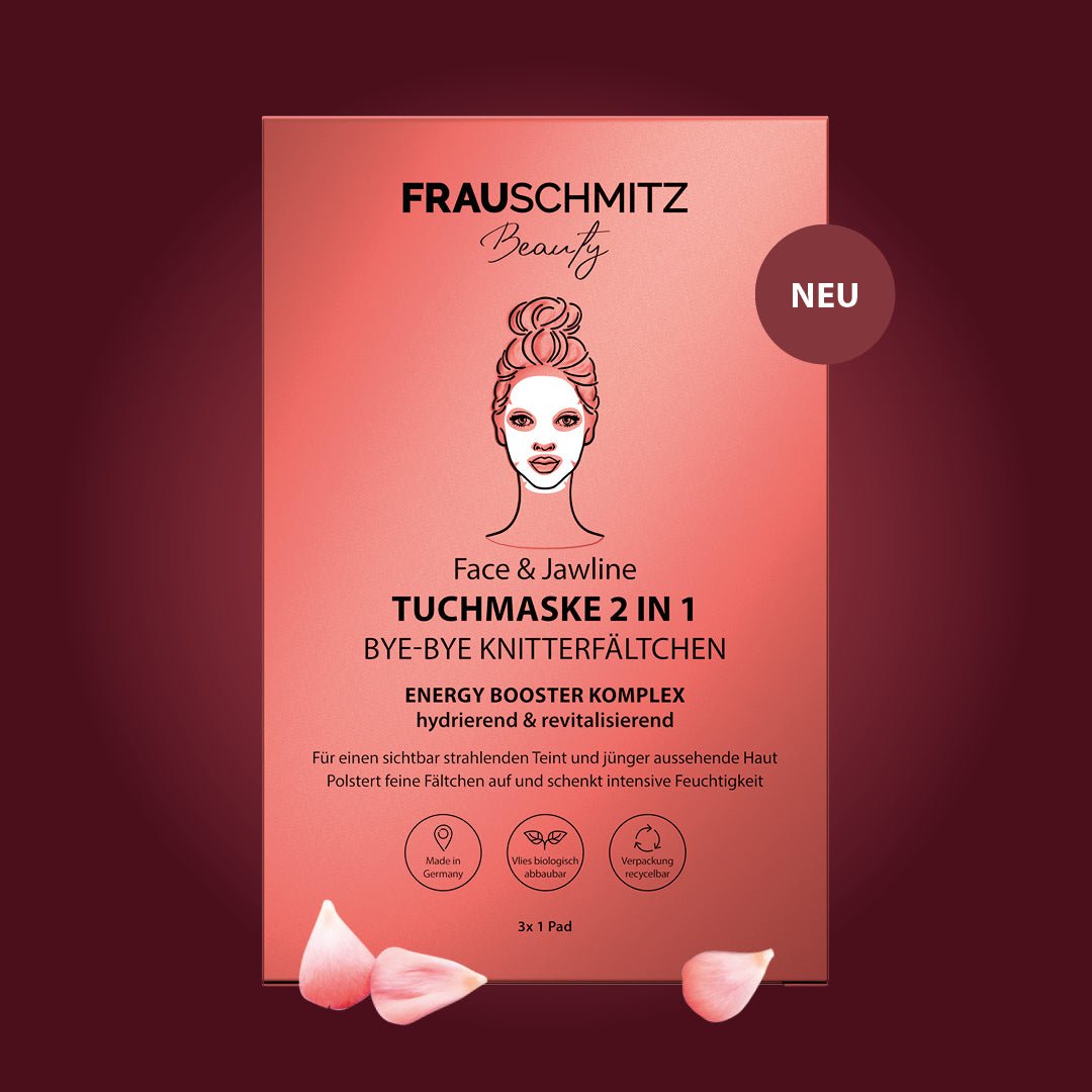 NEU: Tuchmaske 3er Set-BYE-BYE Knitterfältchen