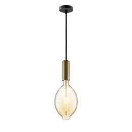 Home Sweet Home suspension bronze Saga Oval - G125 - dimmable E27 ambre