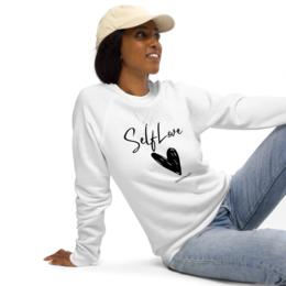 Sweat-shirt bio SELF LOVE Sweat-shirt raglan bio unisexe