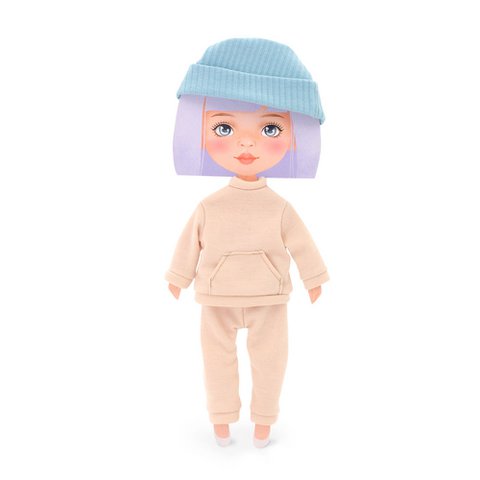 Soft toy, Sweet Sisters - Clothing set: Beige Tracksuit (35cm)