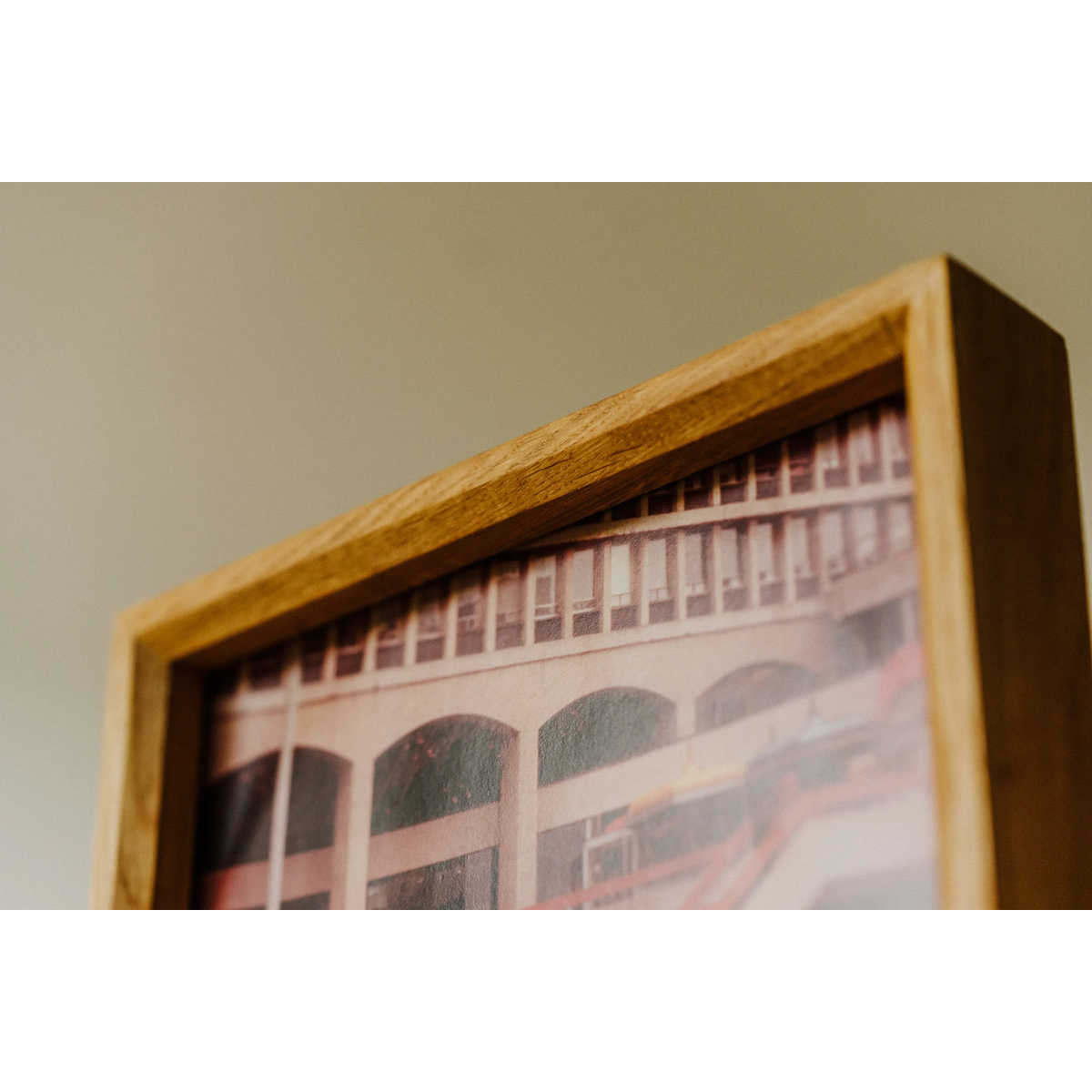 Oak Vinyl Album -Rahmen für Display, vielseitiges Musikdekor und Geschenk für Vinyl -Fans